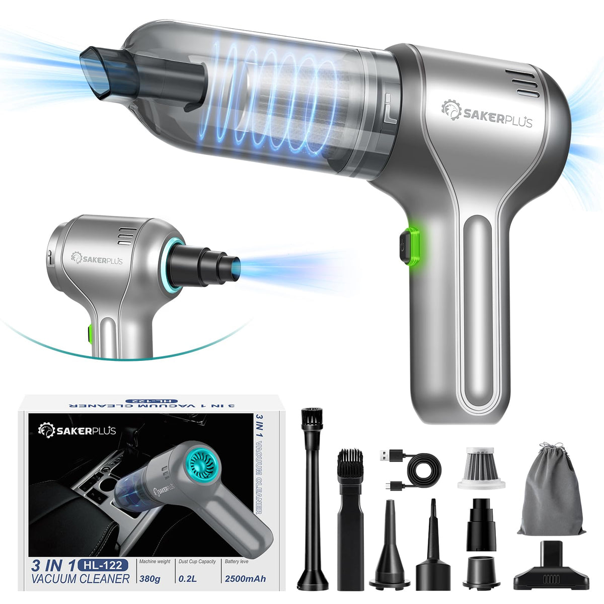 🔥🔥Caelisco's latest 2026 car vacuum cleaner👑SakerPlus👑convenient, comprehensive care for your beloved vehicle