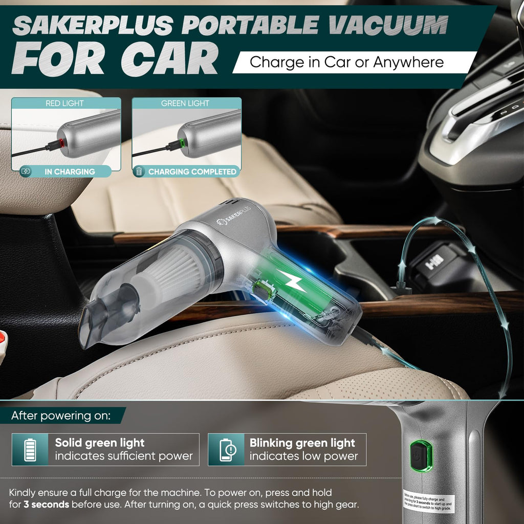 🔥🔥Caelisco's latest 2026 car vacuum cleaner👑SakerPlus👑convenient, comprehensive care for your beloved vehicle